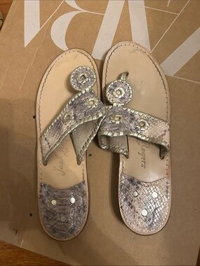 Jack rogers snake print Navajo sandals